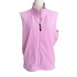 Woolrich Pink Sleeveless Fleece Vest Women Size 2XL Outdoor Outwear Transitional